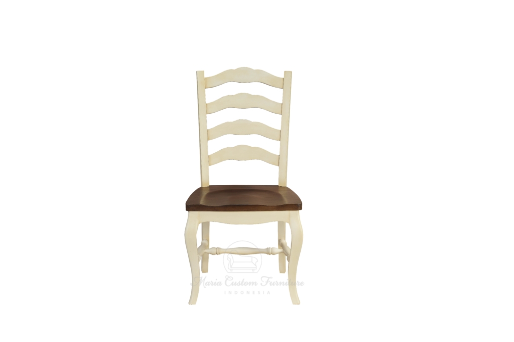 DINING CHAIR MCF IN ANTIQUE WHITE AND OAK WOOD COLOR