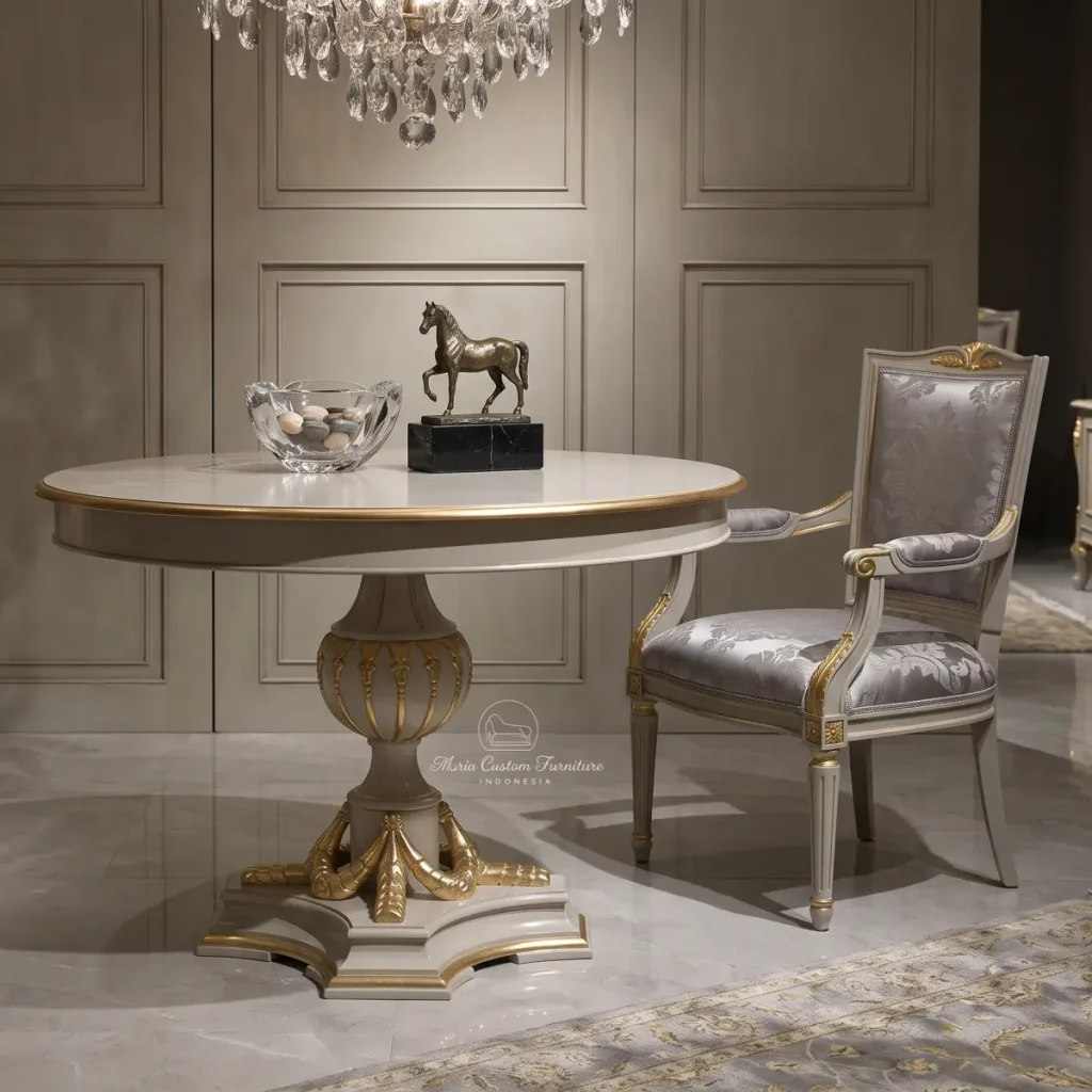 Timeless Elegance - The Regal Pedestal Dining Table