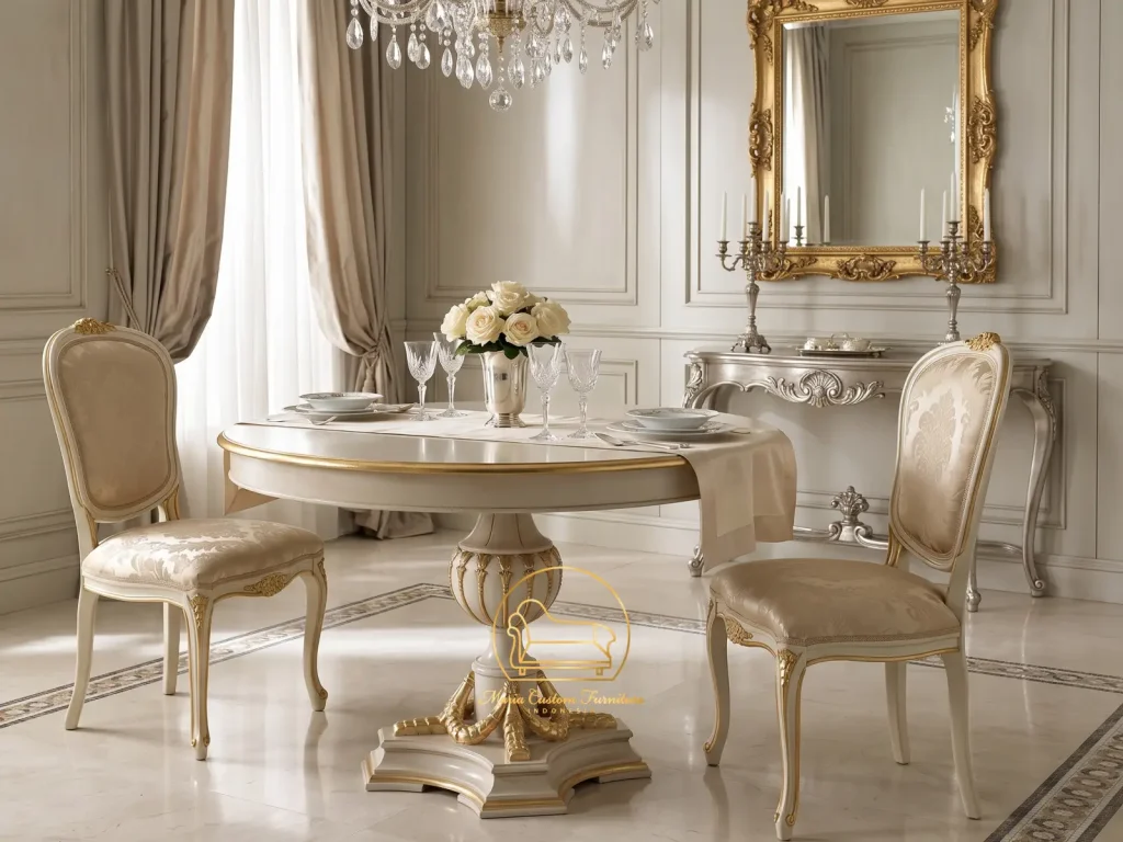 Timeless Elegance - The Regal Pedestal Dining Table Classic