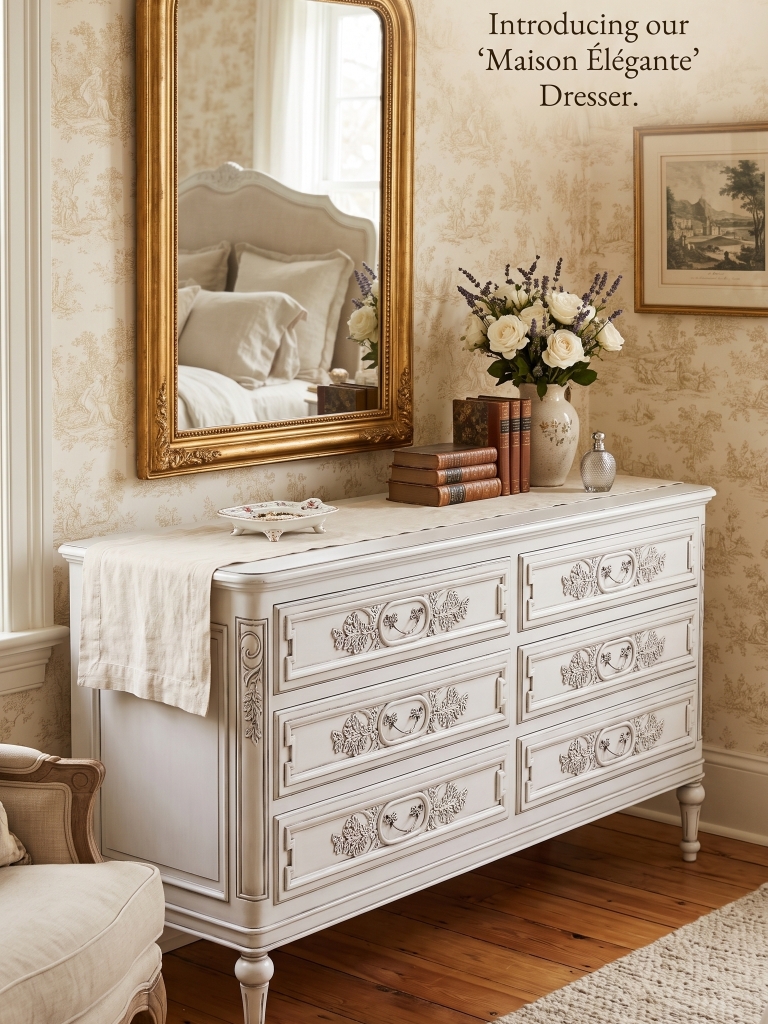 French Country Dresser 6 Drawer Maria Custom Furniture, French Country Dresser 6 Drawer Luxury BedroomsFrench Country ,Luxury Furniture ,Luxury Dresser ,Classic Furniture ,Bedroom Furniture ,Jepara Furniture ,Furniture Manufacturer ,Furniture Exporter ,LuxuryInterior ,Mahogany Furniture ,Custom Furniture ,Handcrafted Furniture
