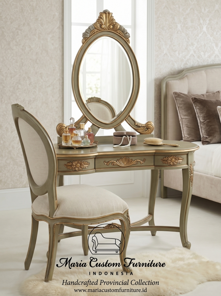 Luxury European Classic Dressing Table Jepara Indonesia
