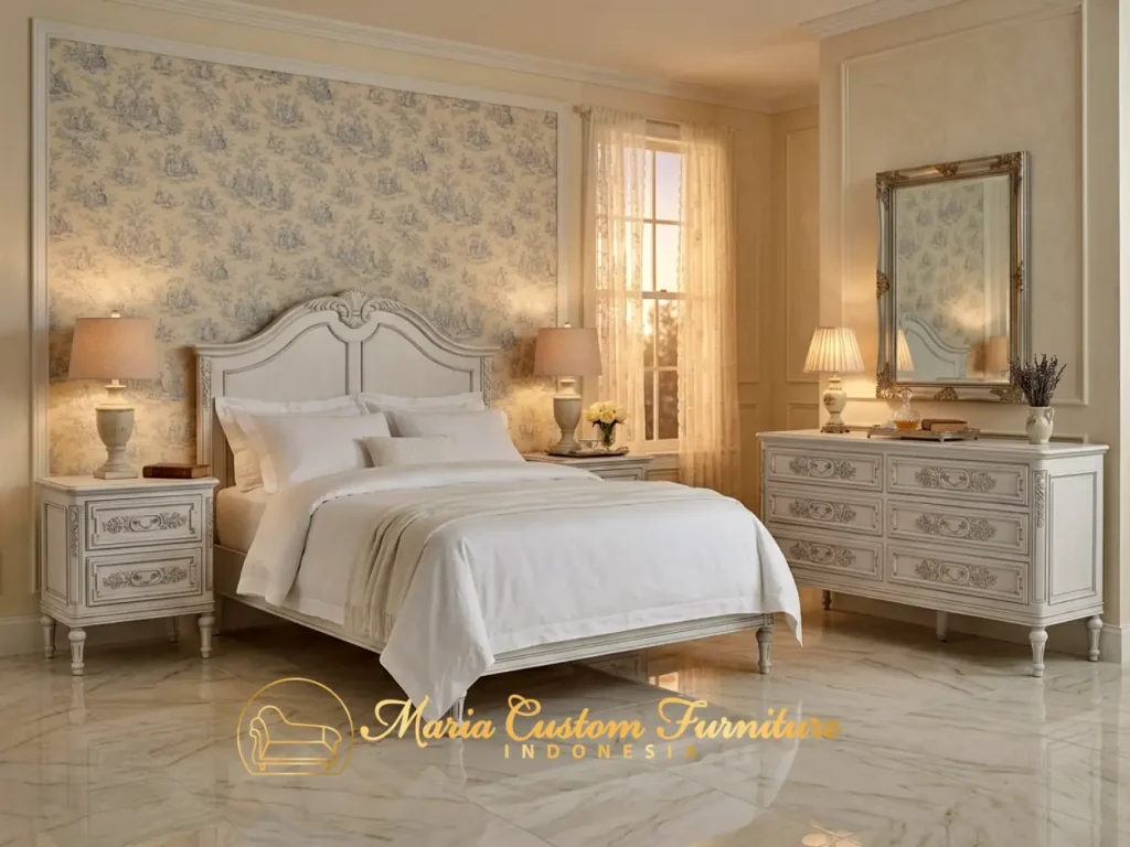 Antique White French Bedroom Set Custom Luxury Furniture