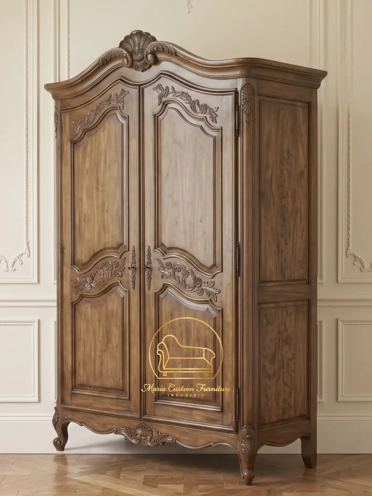 CLASSIC ARMOIRE FRENCH TEAK WOOD JATI MARIA CUSTOM FURNITURE