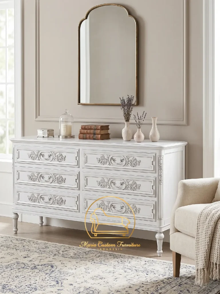 French Country Dresser 6 Drawer