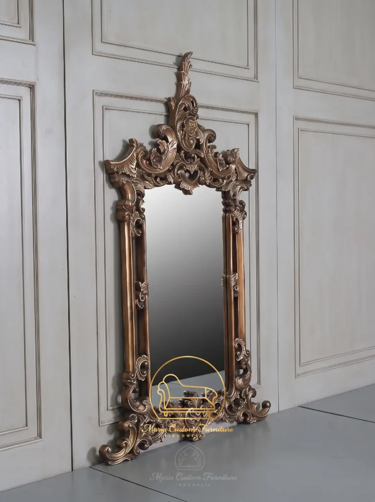 Luxury Antique Gold Baroque Mirror Custom Jepara