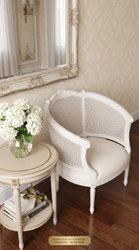 The Cain Luxury Accent Chair Rattan