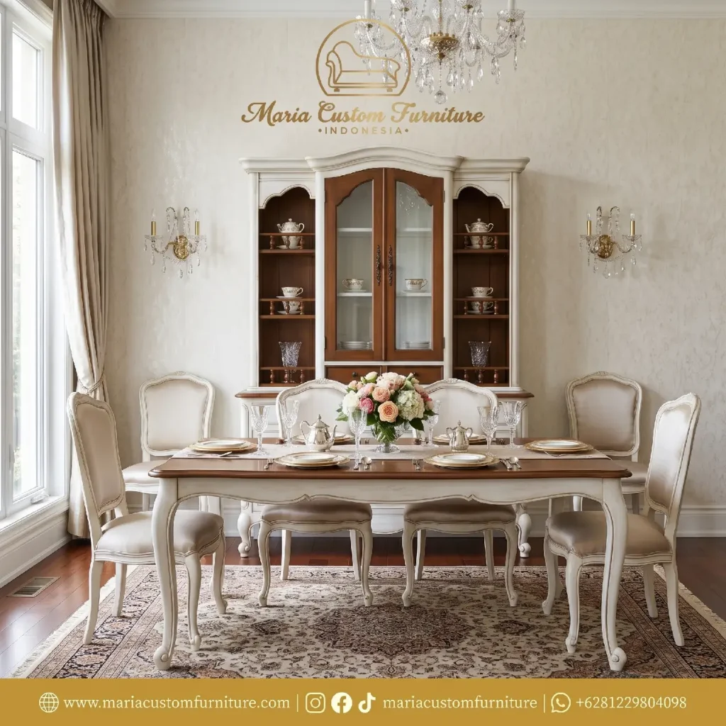 French country style white wooden buffet hutch display cabinet by Maria Custom Furniture Indonesia French country style white wooden buffet hutch display cabinet by Maria Custom Furniture Indonesia Diningroom Classic Elegance Why This French Provincial Buffet Hutch Is the Ultimate Statement Piece for European Homes