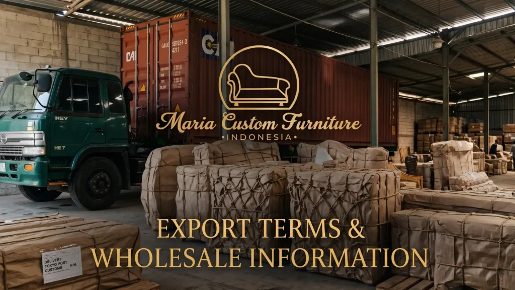 Export Terms & Wholesale Information