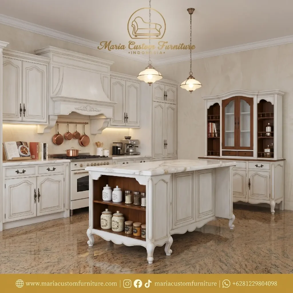 French country style white wooden buffet hutch display cabinet by Maria Custom Furniture Indonesia French country style white wooden buffet hutch display cabinet by Maria Custom Furniture Indonesia Kitchen Set Classic Elegance Why This French Provincial Buffet Hutch Is the Ultimate Statement Piece for European Homes