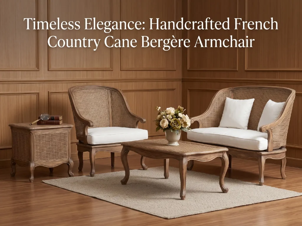 Sofa Tamu French Cane Bergere Chair