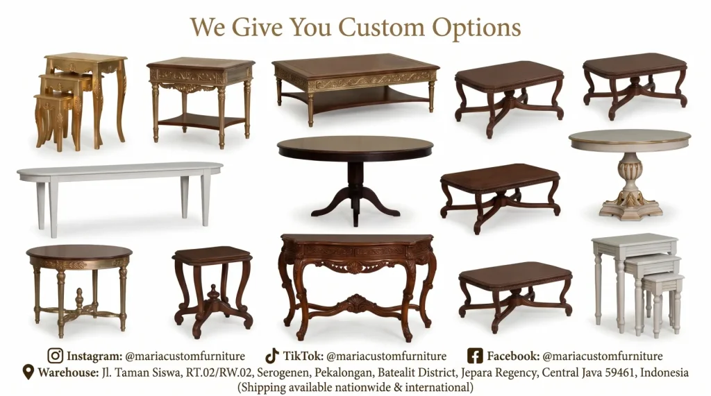 Custom furniture we give our options available