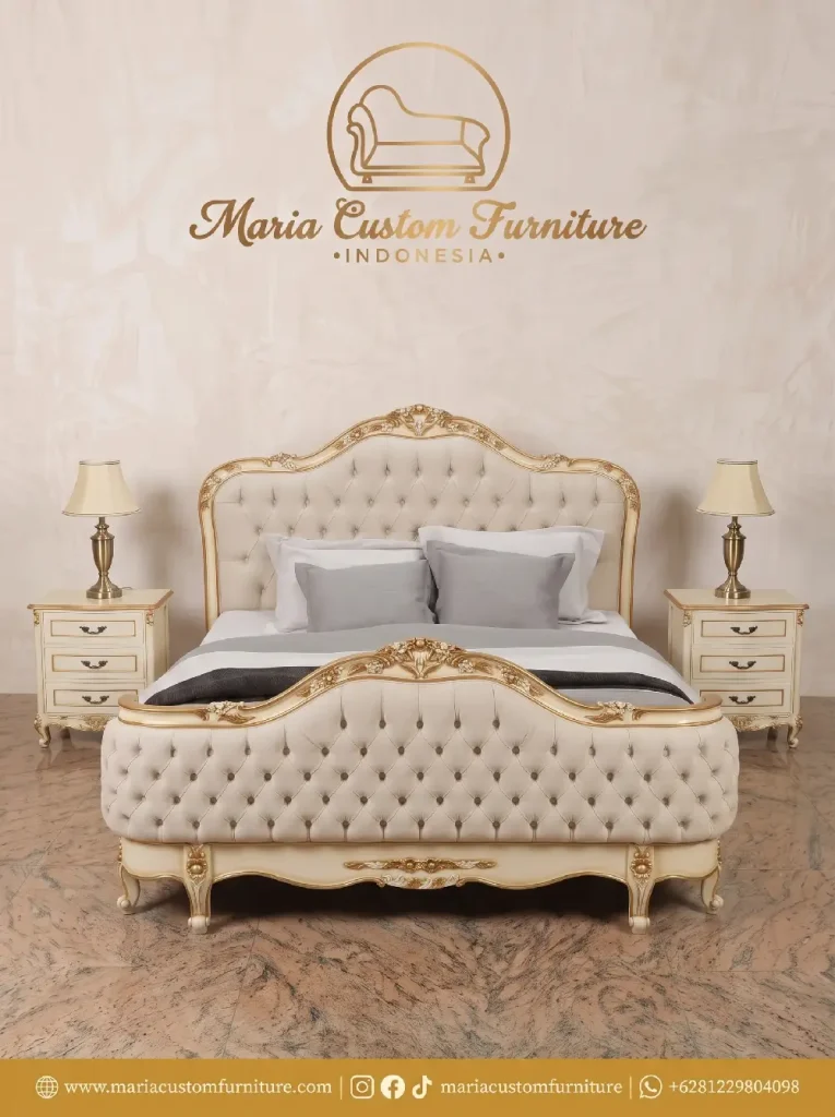 Experience Royal Elegance with the Premium Mahogany Bedroom Set by Maria Custom Furniture