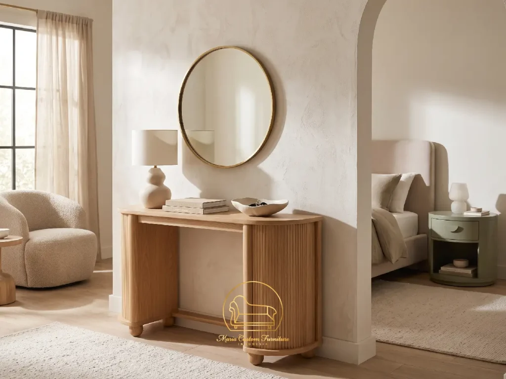 Meja Console Tables with Accent Nightstands