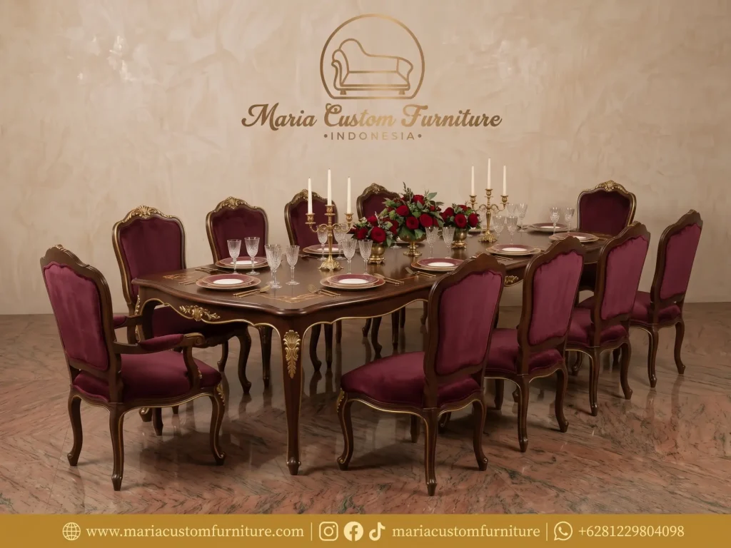 Neoclassical Custom Dining Set Maria Furniture Wholesale Jepara Neoclassical Custom Dining Set Maria Furniture Wholesale Jepara