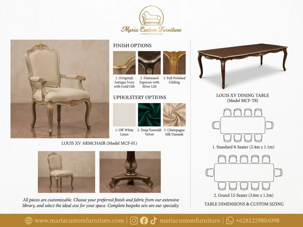 Neoclassical Custom Dining Set Maria Furniture Variation Neoclassical Custom Dining Set Maria Furniture Variation