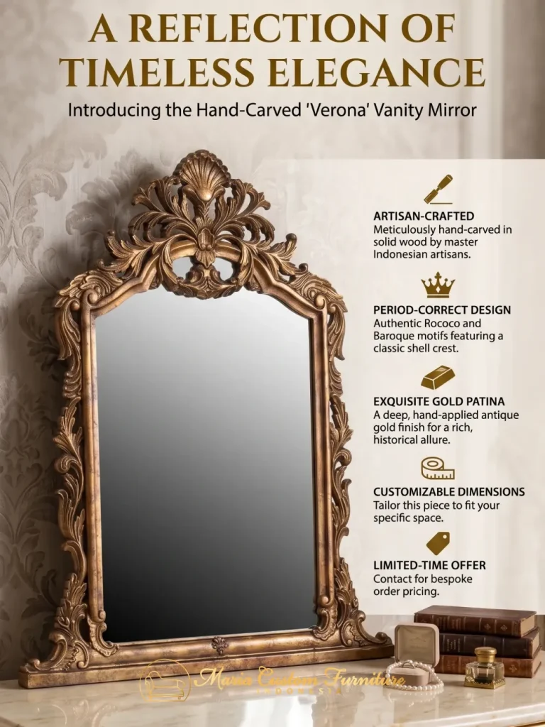 the Verona Vanity Mirror into your design Maria Custom Furniture
