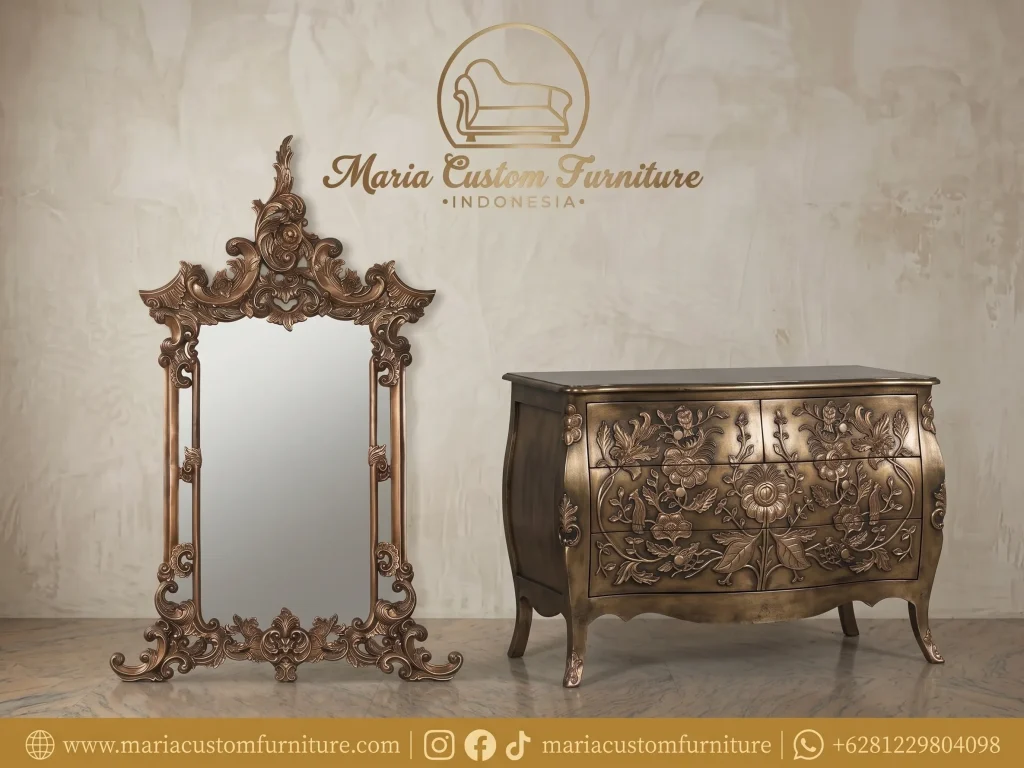 Bombe Chest, Classic Furniture, custom furniture, European Furniture, Export Furniture, French Country Furniture, Handcrafted Furniture, Interior Design, Jepara Furniture, Luxury Furniture, Luxury Home, Luxury Interior, Made In Indonesia, Mahogany Furniture, maria custom furniture