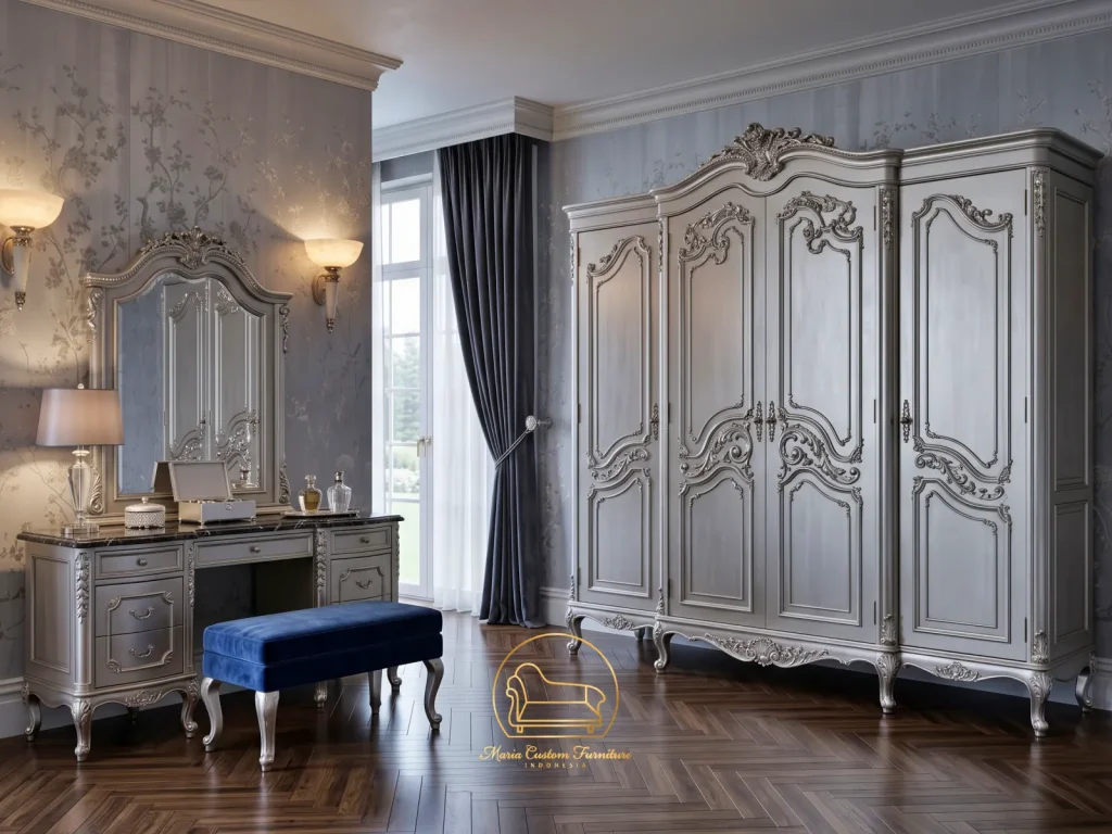 Dressing Table and Wardrobe Luxury Bedroom Furniture